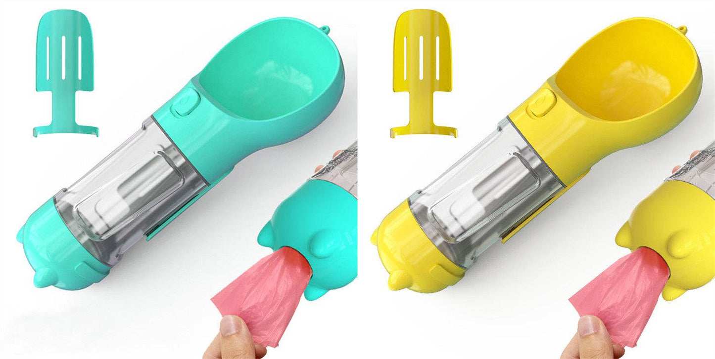 3-in-1 Portable Dog Water Bottle for Travel & Feeding - Klargent LLC