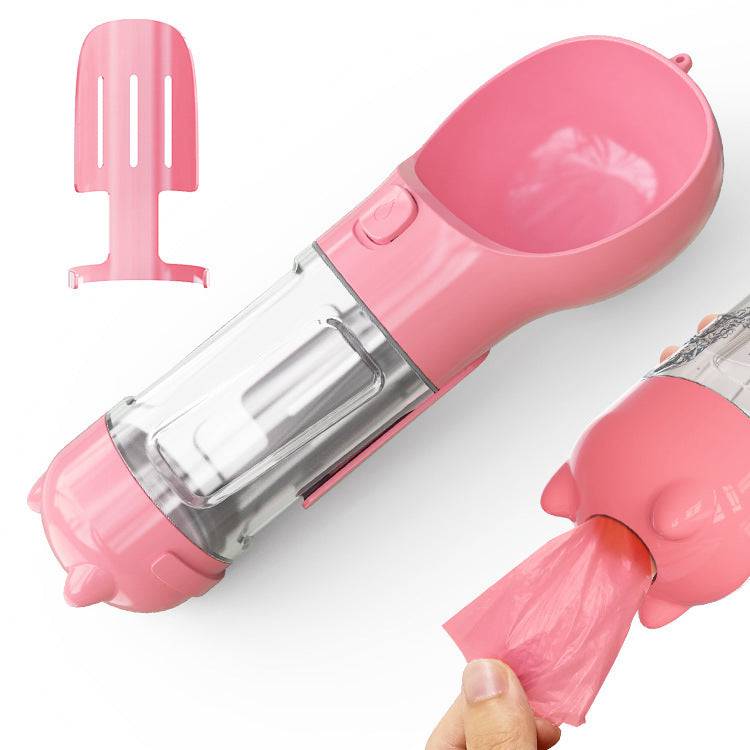 3-in-1 Portable Dog Water Bottle for Travel & Feeding - Klargent LLC