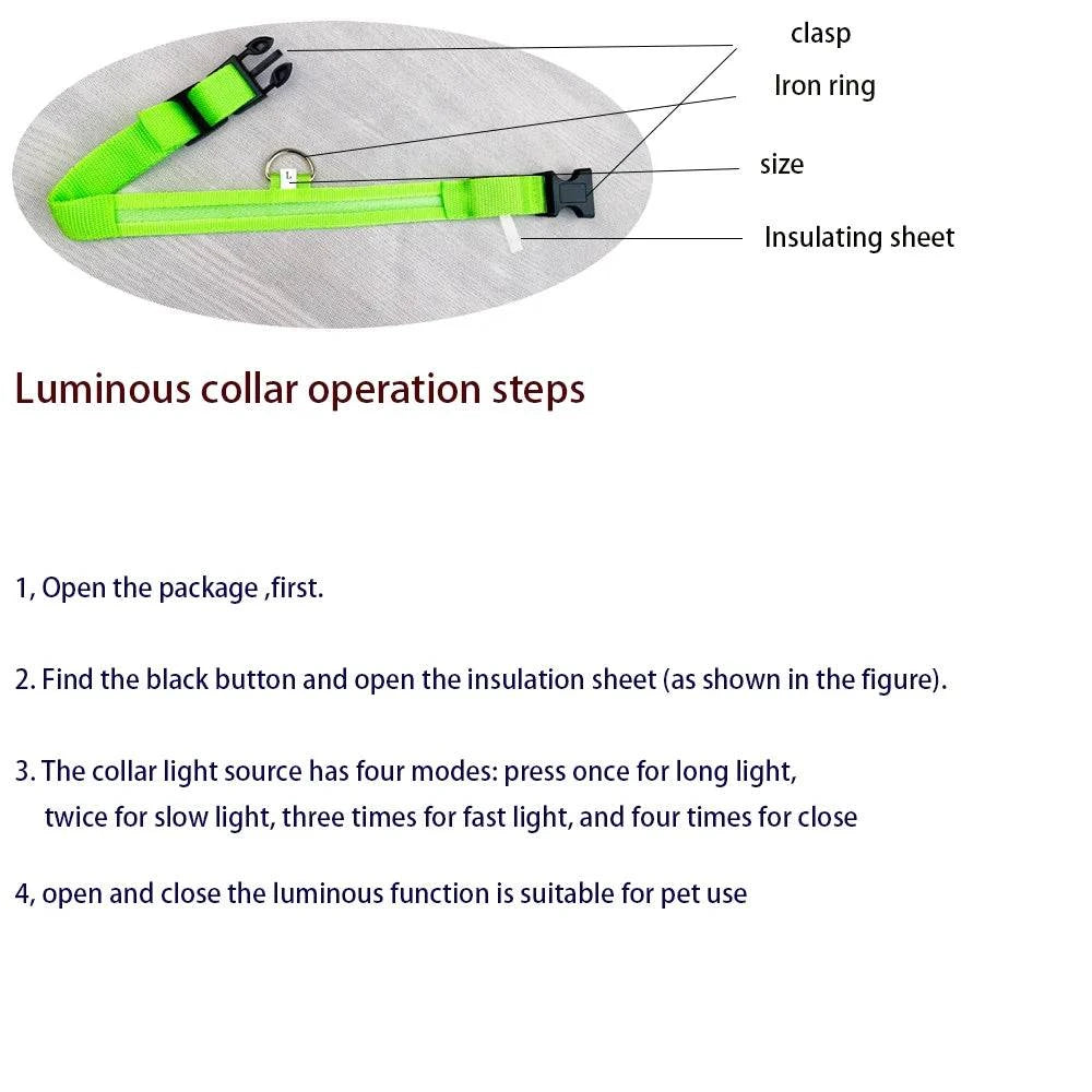 LED Glow Leash: Night Safety & Visibility for Your Dog - Klargent LLC