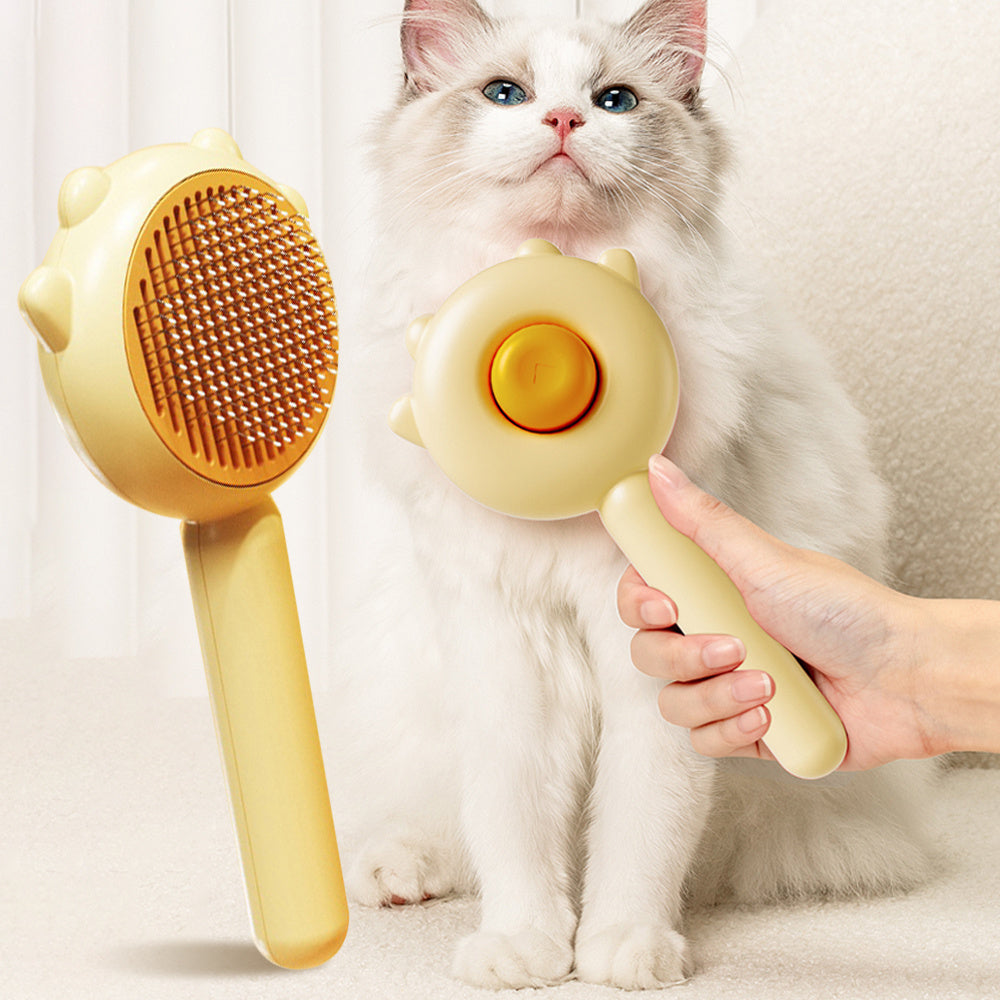 Anti-Hairball Pet Grooming Comb for Healthy, Shiny Fur