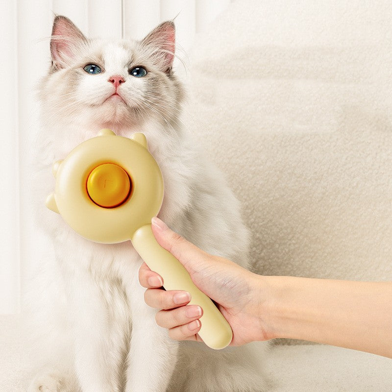Anti-Hairball Pet Grooming Comb for Healthy, Shiny Fur