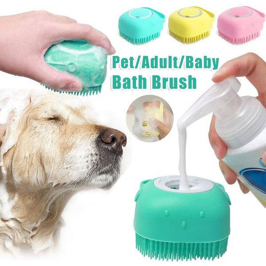 Silicone Bath Gloves: Groom, Massage, and Clean Dogs & Cats - Klargent LLC