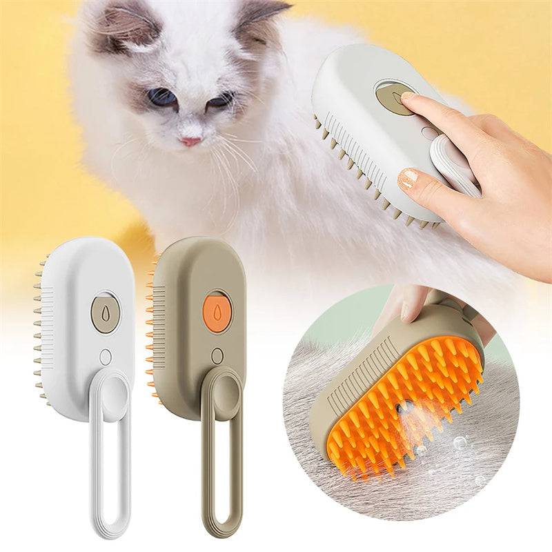 3-in-1 Electric Pet Brush: Groom, Massage, and Remove Hair - Klargent LLC