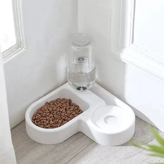 Dual Pet Bowl Set: Perfect for Cats and Small Dogs - Klargent LLC