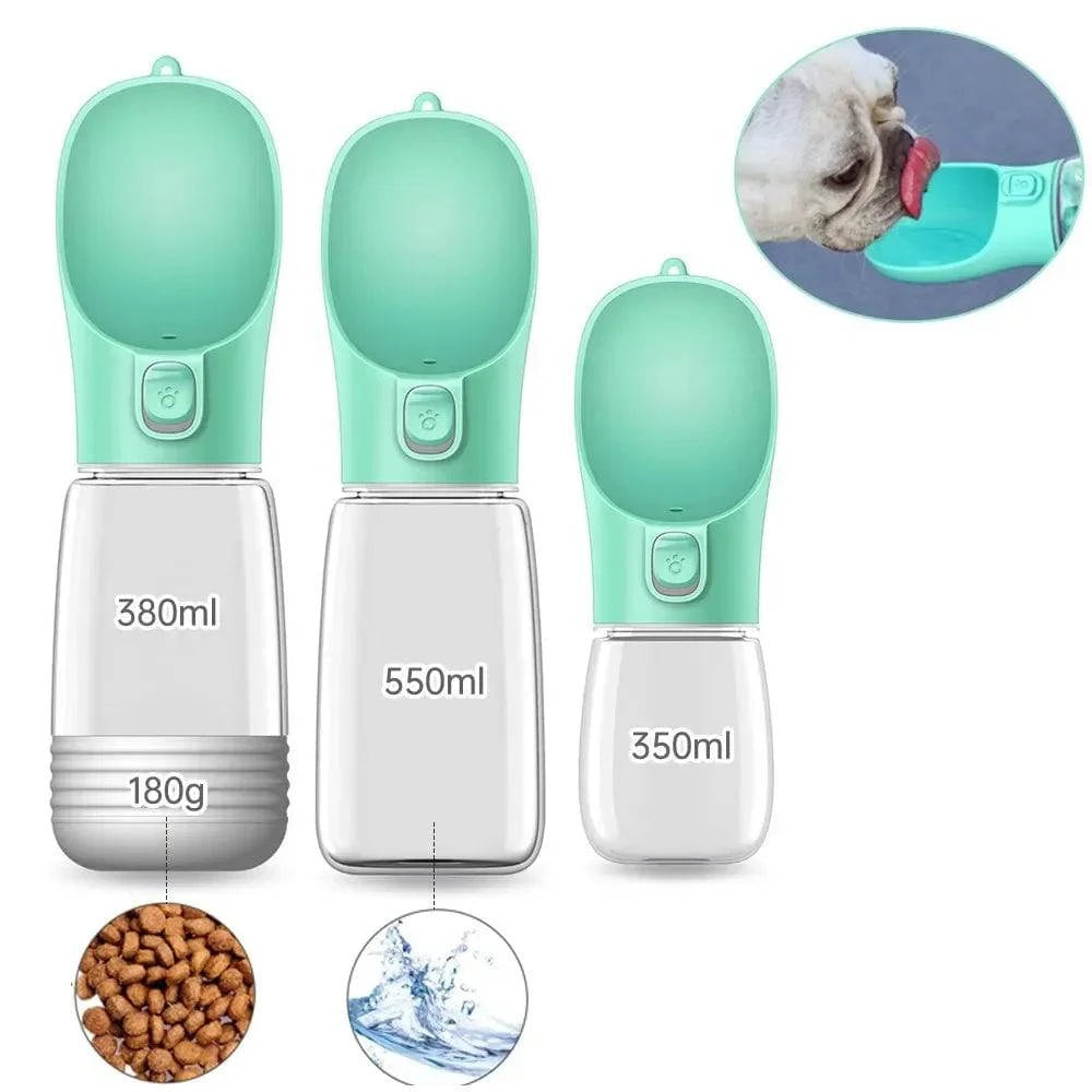 2-in-1 Travel Pet Bottle: Convenient Food and Water Storage - Klargent LLC