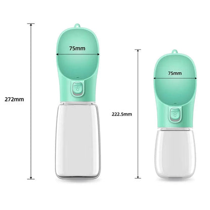 2-in-1 Travel Pet Bottle: Convenient Food and Water Storage - Klargent LLC