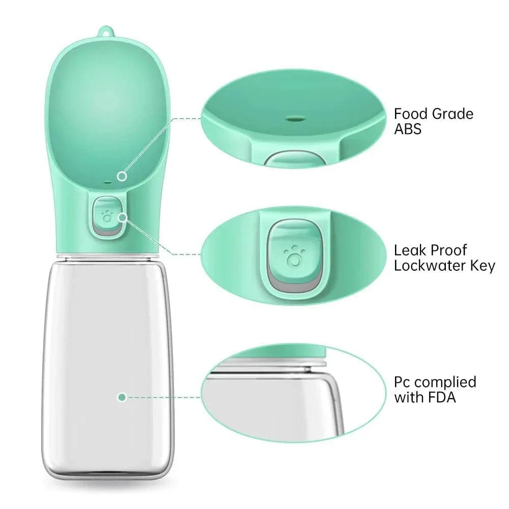 2-in-1 Travel Pet Bottle: Convenient Food and Water Storage - Klargent LLC