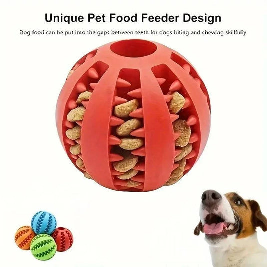 Interactive Chew Ball: Treat Feeder & Teeth Cleaner for Pets - Klargent LLC