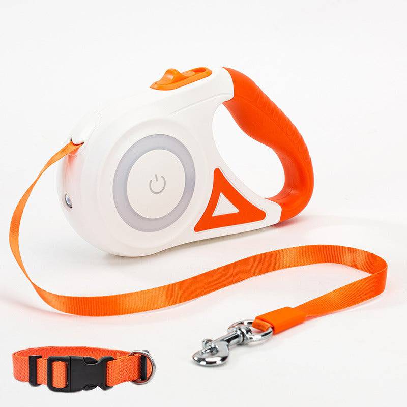 Automatic Retractable Dog Leash & Collar – Perfect for Pets! - Klargent LLC