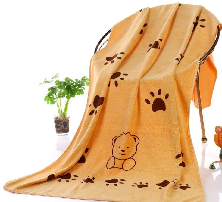 Ultra-Absorbent Soft Pet Bath Towel