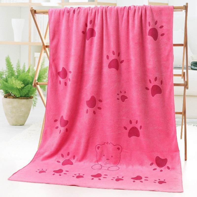 Ultra-Absorbent Soft Pet Bath Towel
