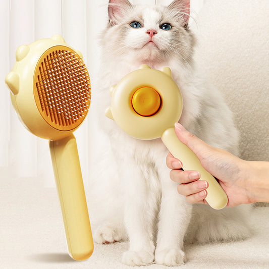 Anti-Hairball Pet Grooming Comb for Healthy, Shiny Fur