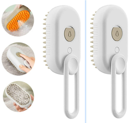 3-in-1 Electric Pet Brush: Groom, Massage, and Remove Hair